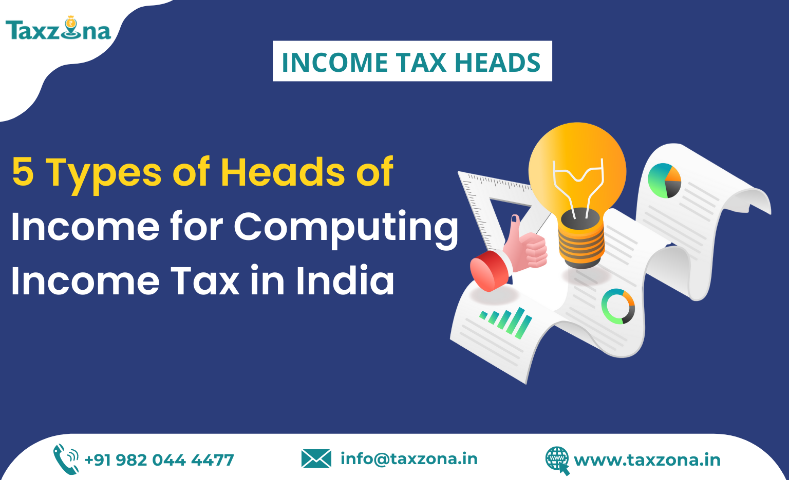 5 Types of Heads of Income for Computing Income Tax in India