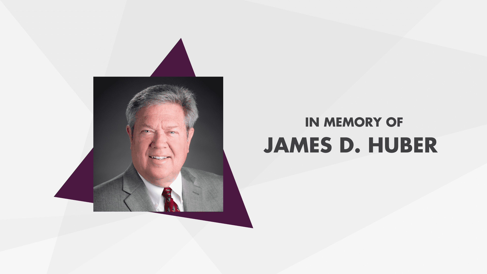 In Memory of James D. Huber  - Anders CPA