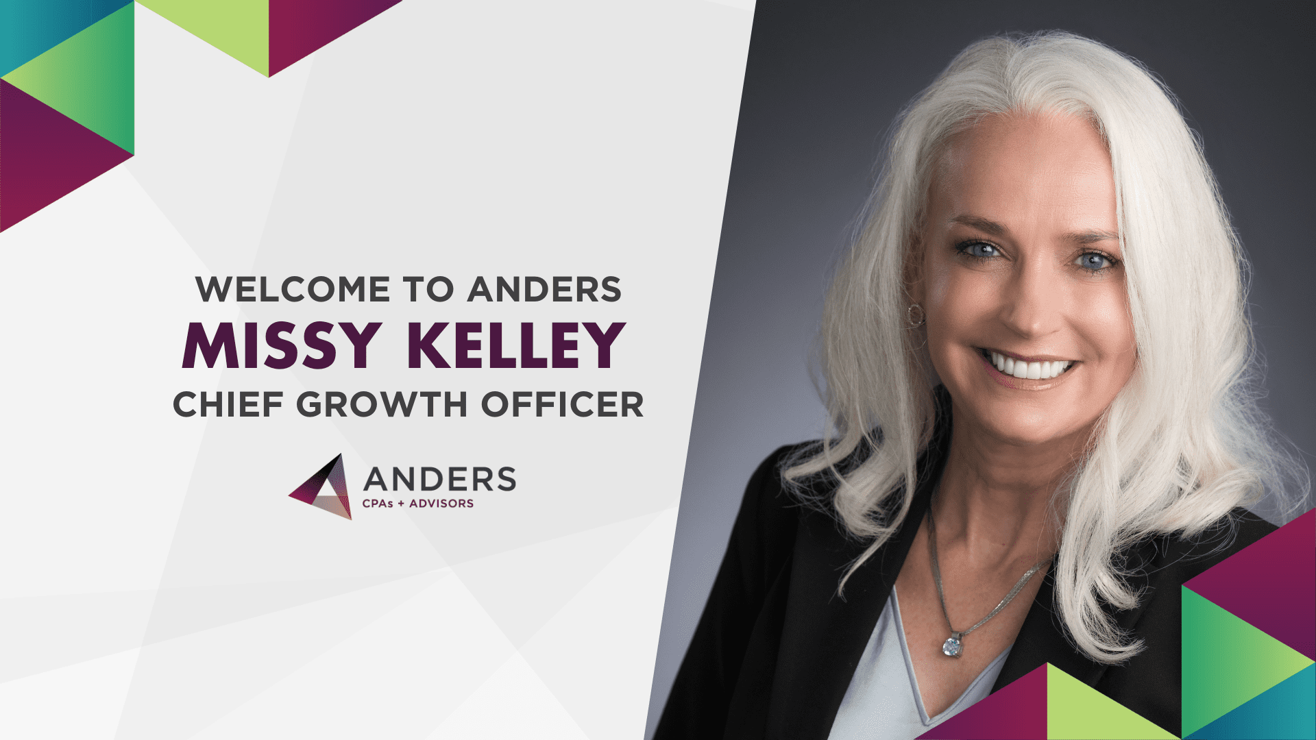 Anders Names Missy Kelley as Chief Growth Officer - Anders CPA