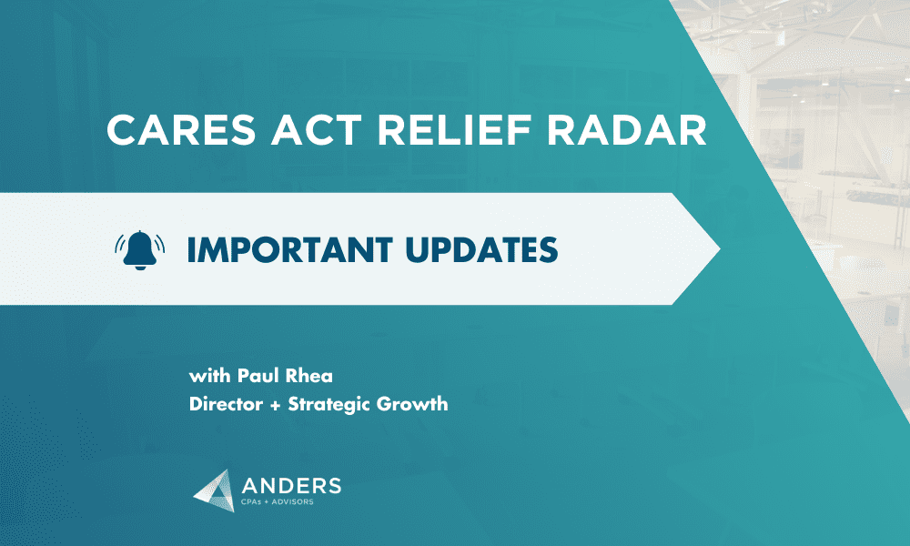 CARES Act Relief Radar: IRS Clarifies ERTC Ineligibility due to Supply Chain Disruptions  - Anders CPA