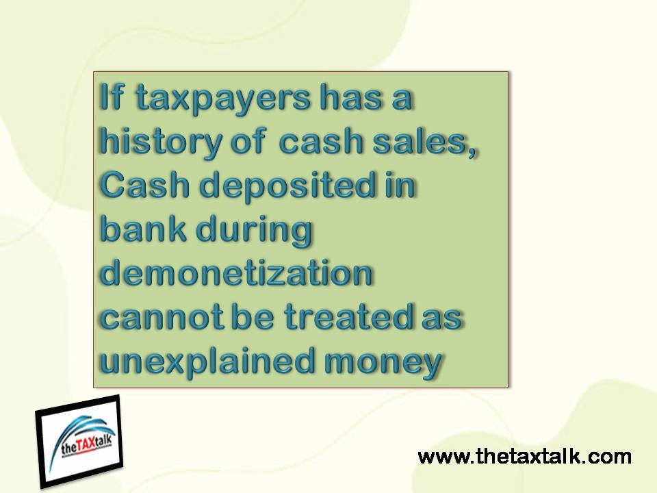 If taxpayers has a history of cash sales, Cash deposited in bank