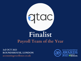 Payroll Team of the Year Finalist 2023 - Qtac