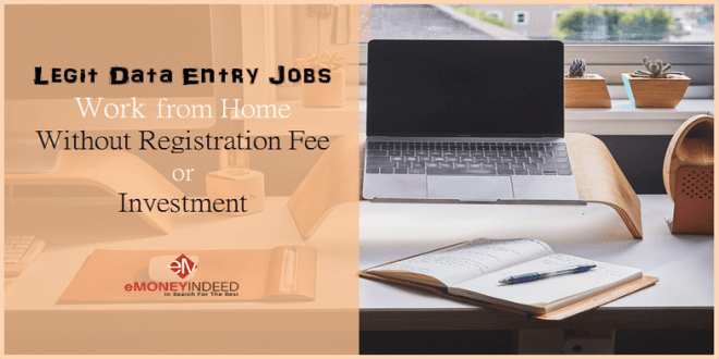 Legit Online Data Entry Jobs from Home Without Registration Fee - eMoneyIndeed