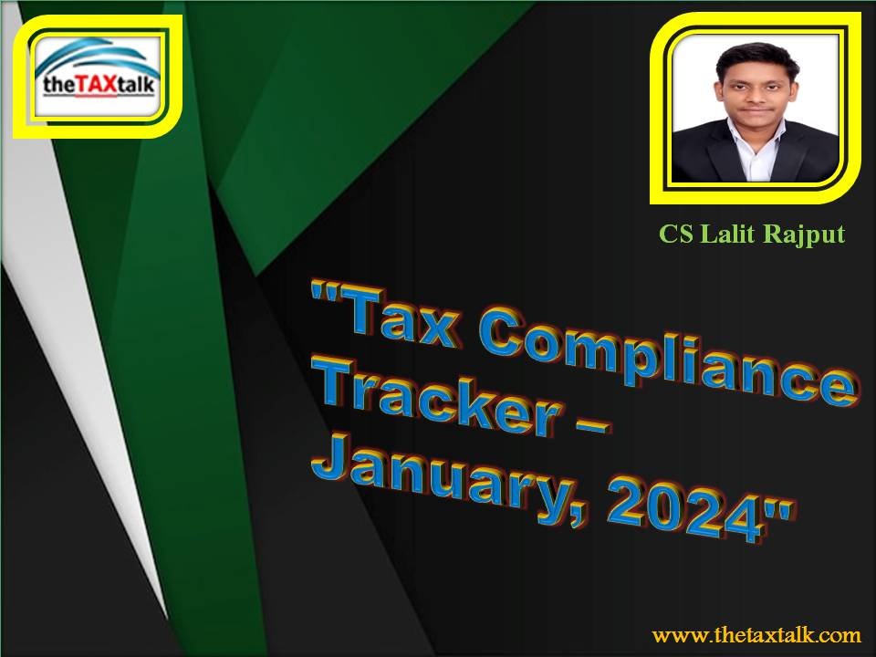 “Tax Compliance Tracker January, 2024” Digital AI Accountant