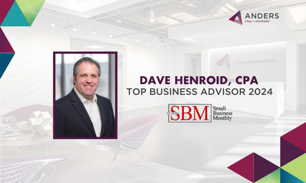 David Henroid Named a Top Business Advisor by Small Business Monthly - Anders CPA