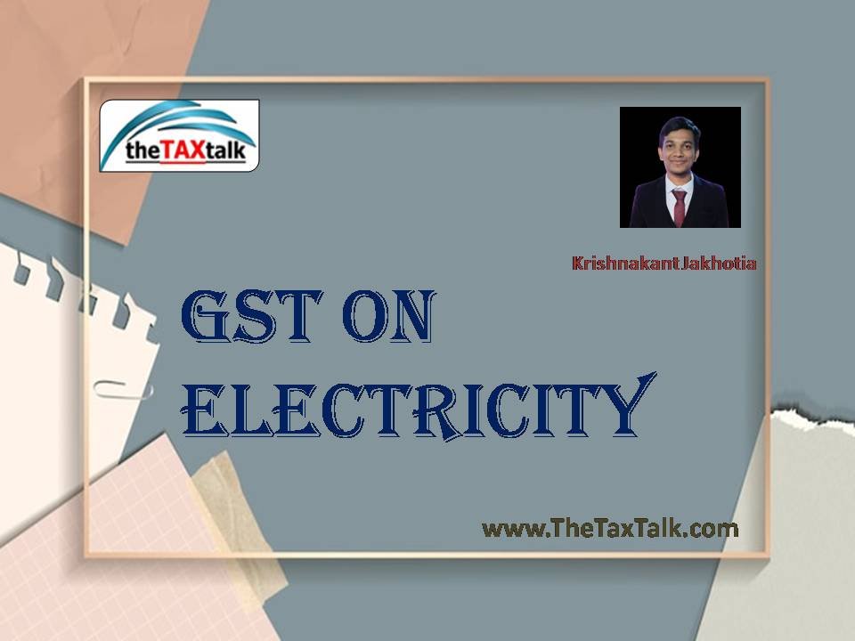 GST on Electricity