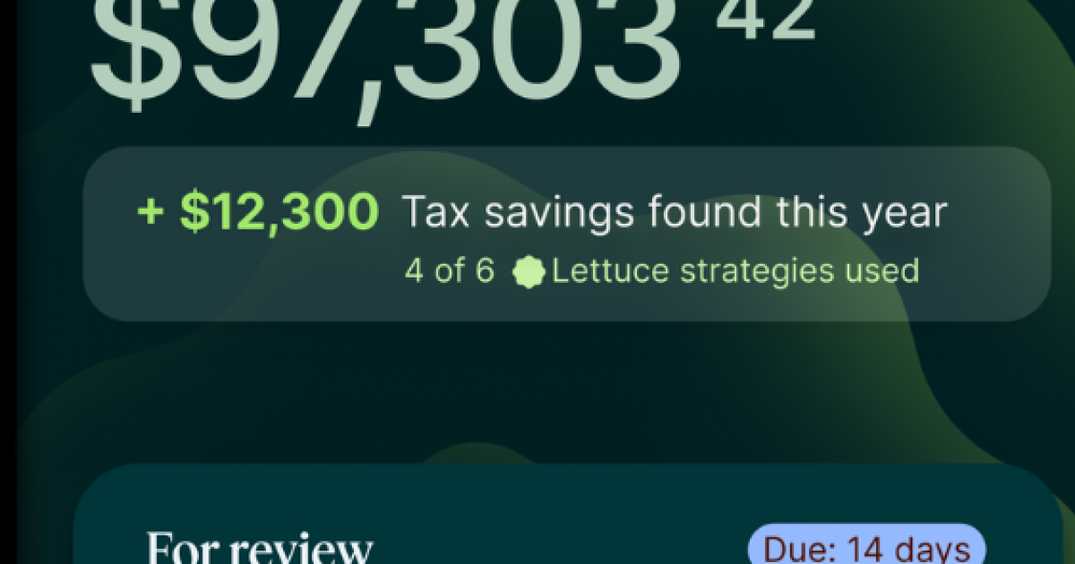 Tax startup Lettuce gets $6M in seed money