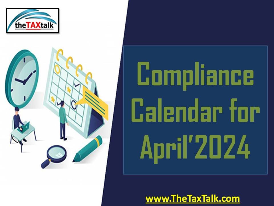 Compliance Calendar for April’2024 Digital AI Accountant