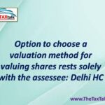 Option to choose a valuation method for valuing shares rests solely